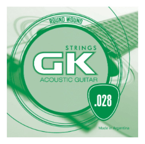 Cuerda Para Guitarra Acústica Gk 028 Cuarta X 12 Unidades 0