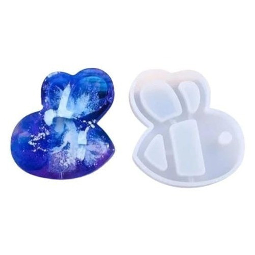 Molde De Silicona Abeja Especial Llavero Con Resinas 0