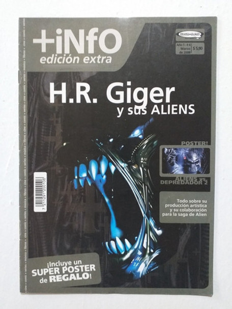 Revista + Info. H. R. Giger Y Sus Aliens. Sin Póster. 0
