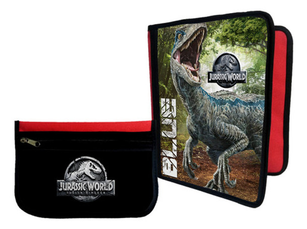 Combo Carpeta + Cartuchera Dinosaurio #210 0