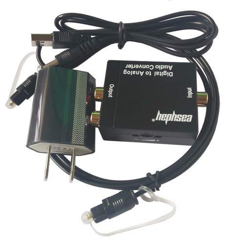 Vol Digital Óptico Toslink O Coaxial Adaptador Conversor De 0