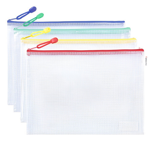 Sobre Zip Comix A4 Pack Mesh Zipbag 0
