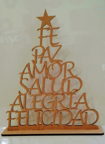 Aplique Árbol  Navidad Mdf Cod. 1116 0