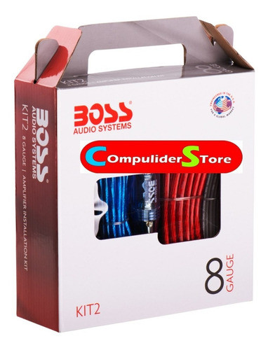 Kit De Cables Boss 2 Potencias 2500w 8 Gauge Envio Gratis 0
