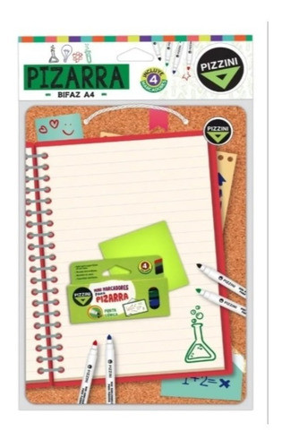 Pizarra Bifaz A4 Letras Pizzini Mp Adrogue 0