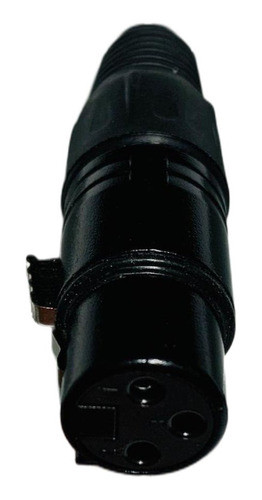 Jack Canon Metalico Negro Marca Ampro - Escar 0