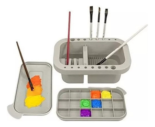 Soporte Para Pinceles Y Pinturas, Deposito Arte 0