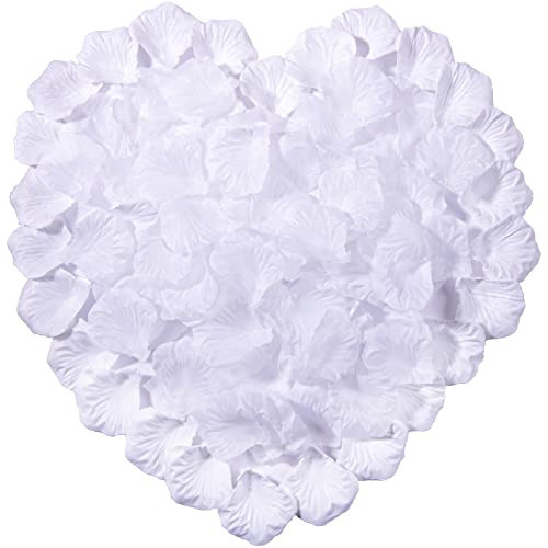 Petalos De Rosas De Tela 1200u Color Blanco 0