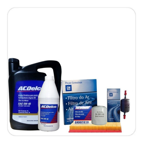 Kit Filtros Chevrolet Astra Nafta+aceite Acdelco 5w40 0