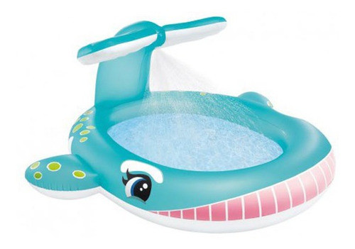 Pileta Inflable Ballena Con Spray Rociador 0