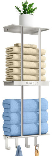 Toallero Para Estante De Almacenamiento De Bano Pequeno, Sop 0