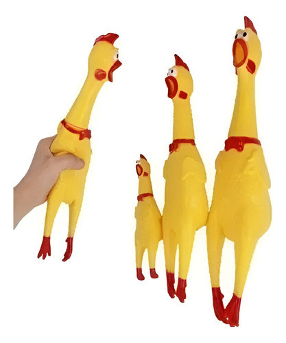 Pollo Chillon Juguete Chifle Perro 17cm 0
