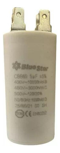Capacitor De Arranque Motor 5mf Bluestar 0