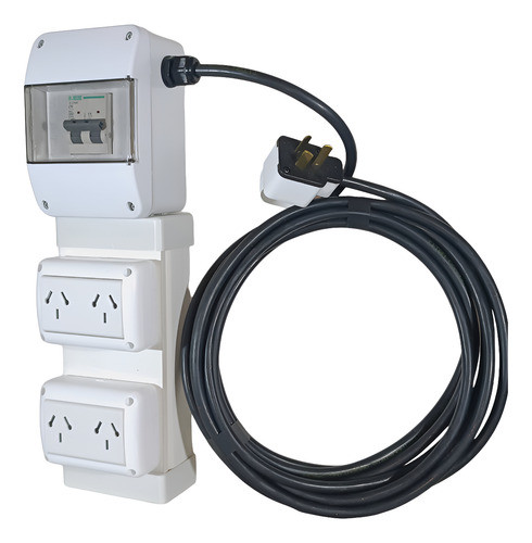Tablero Eléctrico Trabajo Obra Interior 10ax4 2 Mt Cable 0