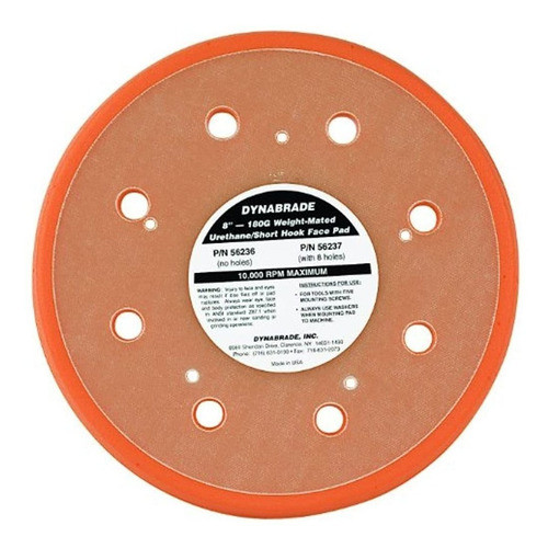 Dynabrade 56237 Almohadilla De Disco Al Vacio Diametro De 0