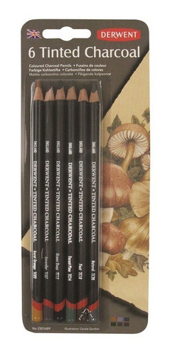 Lápices Carbonilla Color Derwent Tinted Charcoal 0