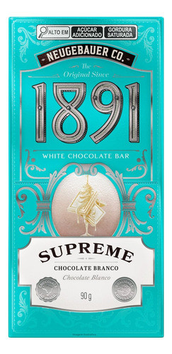 Chocolate Supreme Blanco 90g Neugebauer 1891 Importado 0