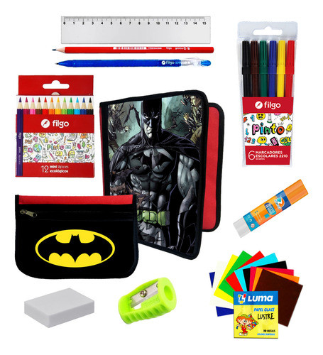 Oferton Carpeta + Cartu + Utiles Batman #292 0