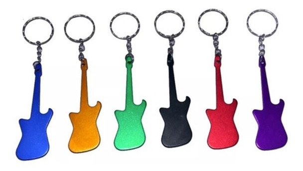 Llavero De Aluminio Guitarra Rock Souvenir X 10 + Envio 0