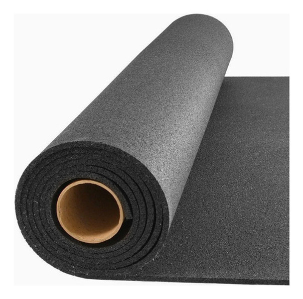 Piso Emborrachado 4mm Anti Ruido 2.04x0.64cnt Borracha 0