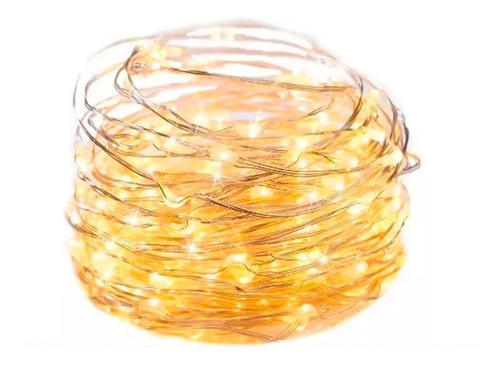 10 Guirnaldas Led Alambre Luz Calida X 3m. A Pilas 0