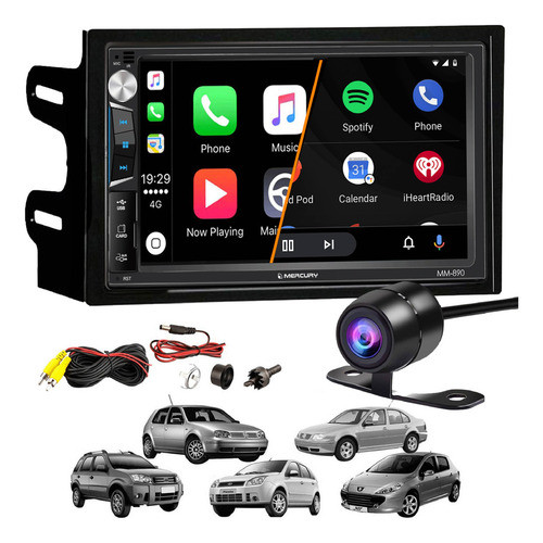 Pantalla Tactil Estereo Mirror Gps P/ Fox Polo 307 + Camara 0