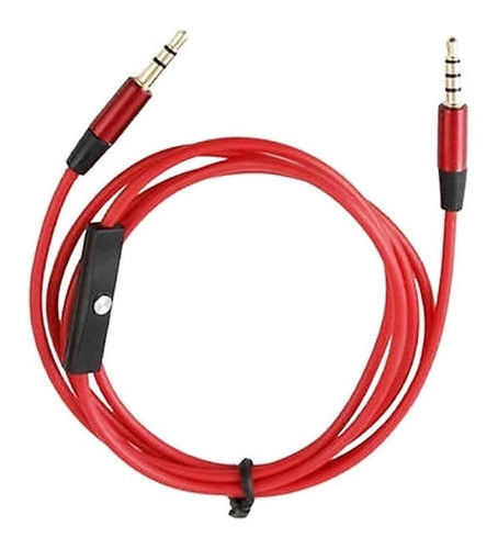 Cable Auxiliar Miniplug 3.5mm Con Microfono Para Auricular 0