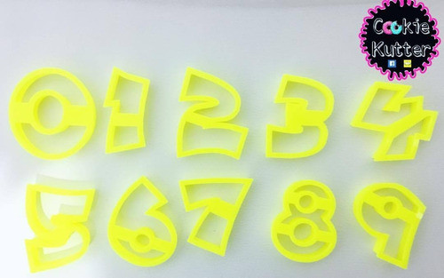Cortantes Para Reposteria Set De Números  O Al 9 0