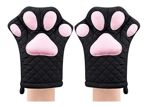 Guantes De Horno, Diseño De Gato Guante De Cocina Resistent 0