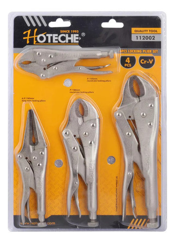 Juego Pinza Morsa Por 4 Piezas Set Sujeción Mecánico 0