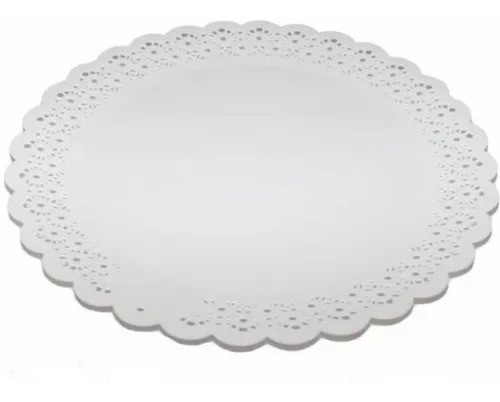 Plato Blonda Bandeja Redondo Para Tortas 30cm 0