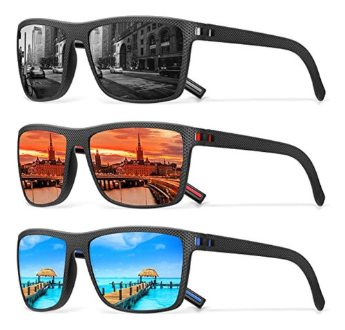 Gafas De Sol Polarizadas Cuadradas Para Hombre, 0