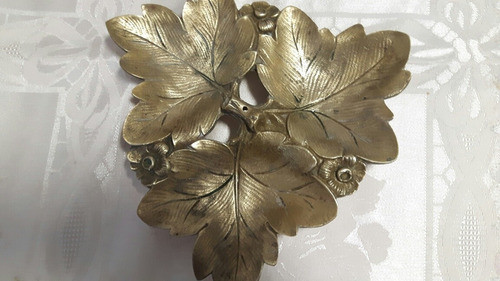 Cenicero Antiguo De Bronce Macizo 0