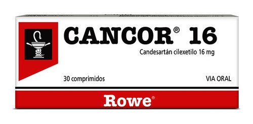 Cancor® 16mg X 30 Comprimidos | Candesartán 0