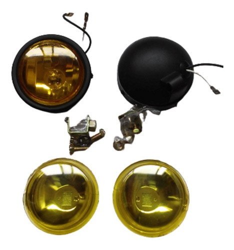 Jgo X 2 Faro Halógeno Con Lamp H3 12v + 2 Optica Reposicion 0