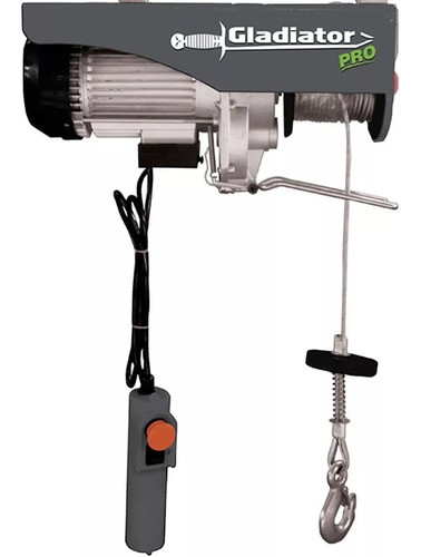 Aparejo Malacate Eléctrico Gladiator Ind 1600w 12mt 1000kg 0