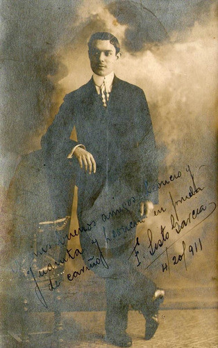 Foto Postal Antigua Con Dedicatoria Abril De 1911 0