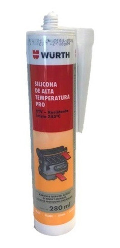 Silicona Formadora De Junta Wurth Alta Temp. X280ml 0