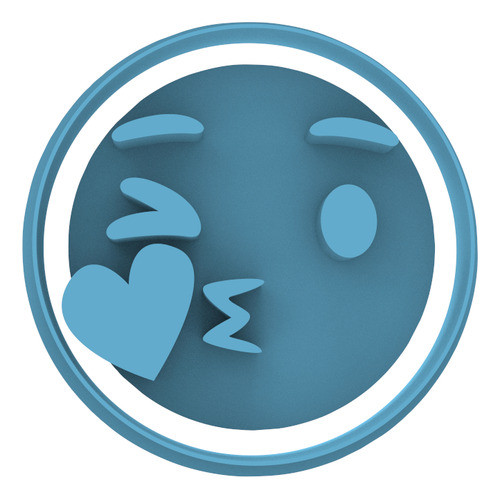 1460 Emoji Besito Cortante Para Galletas 0