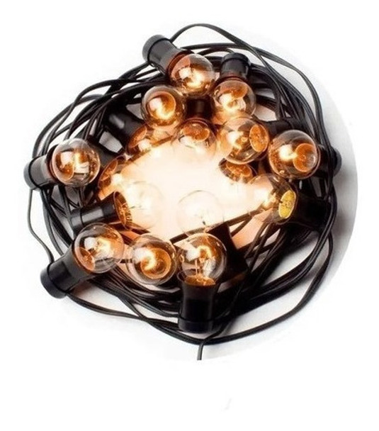 Guirnalda De Luces 10 Metros Apto Para 15 Lamparas Ext/int 0