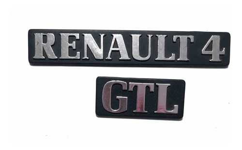 Insignia Emblema Renault 4 + Insignia Gtl - Original Nuevo!! 0