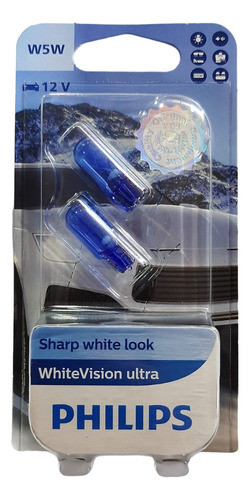 Lámpara Philips Blue Visión T10 12v W5w. 0
