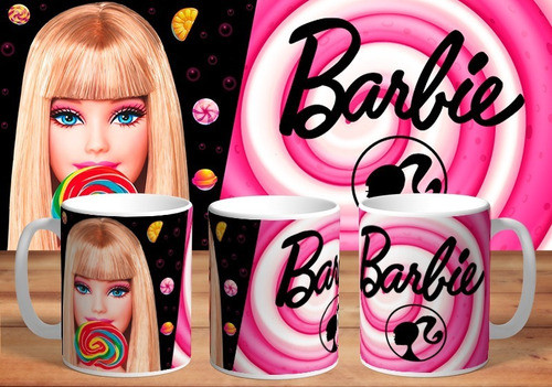 Taza Barbie De Plástico 0