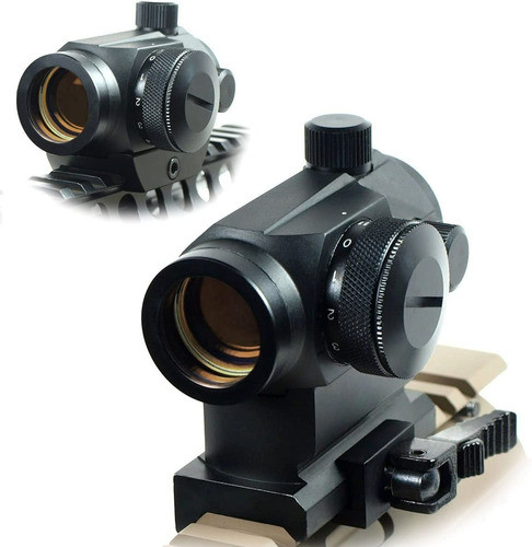 Mira Telescópica Punto Rojo Y Verde Elevador Doble Alto Bajo 0