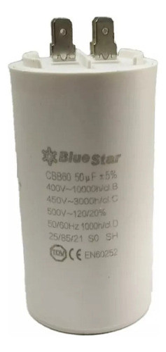 Capacitor 50uf 450vac Marca Bluestar 0