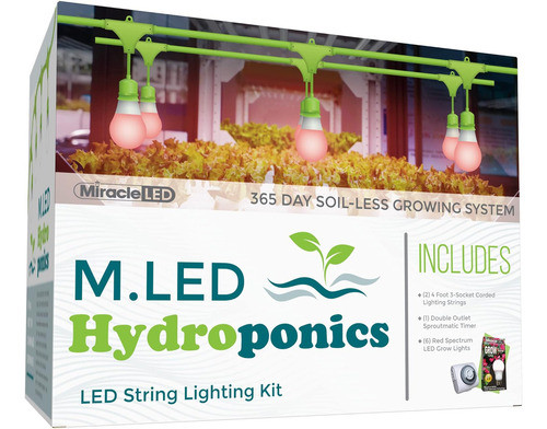 Hidroponía Led De Luz De Crecimiento Interiores Kit In... 0