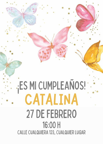 Invitación Digital Mariposas #1 0