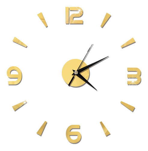Reloj De Pared Grande 3d Diy Sin Marco, Relojes Decorativos 0