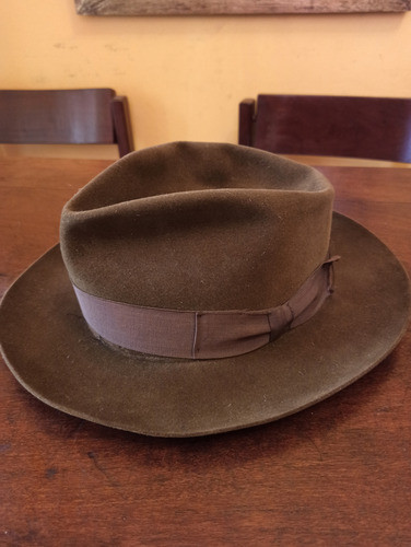 Antiguo Sombrero De Fieltro Marca   Colombo 0