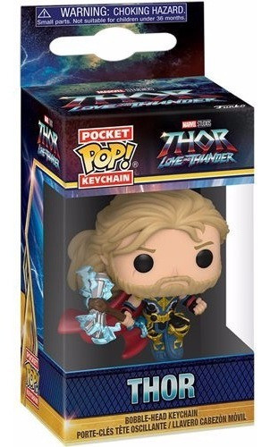 Funko Pop Llavero Thor Love And Thunder Nuevo Original 0